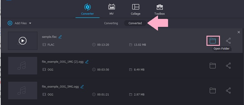 Vidmore konvertierte Datei anzeigen