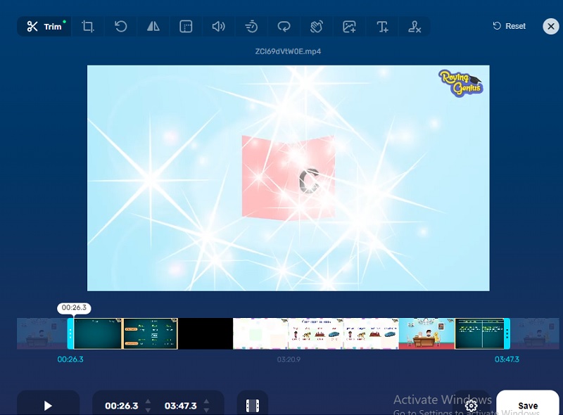 Video online schneiden 123apps