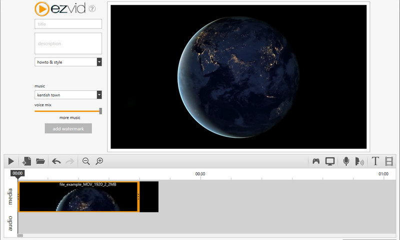Mit EZVID gekürztes Video