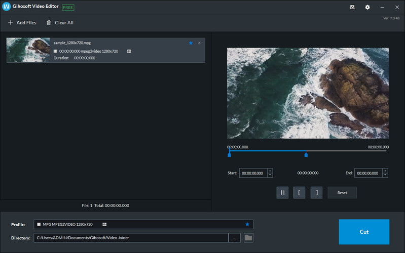 GIHOSOFT MPG trimmen