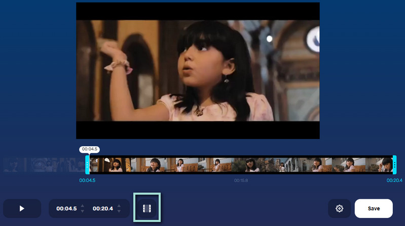 Online-Video-Cutter-Oberfläche
