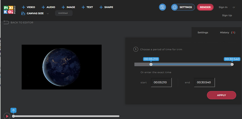 Pixiko MOV‑Datei schneiden