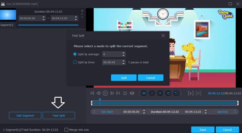 Video in Teile teilen Vidmore