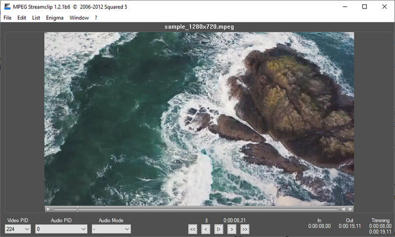 StreamClip-Schnittoberfläche