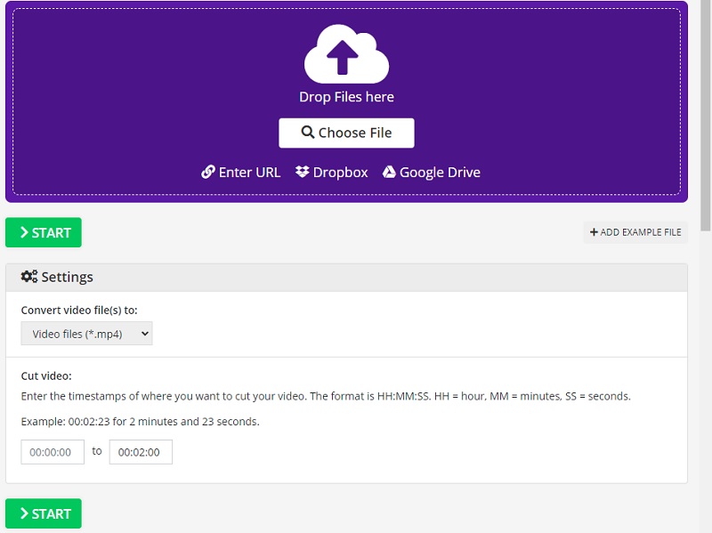 MTS‑Datei trimmen Video2edit