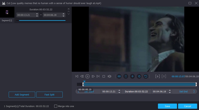 Videoclips trimmen Vidmore
