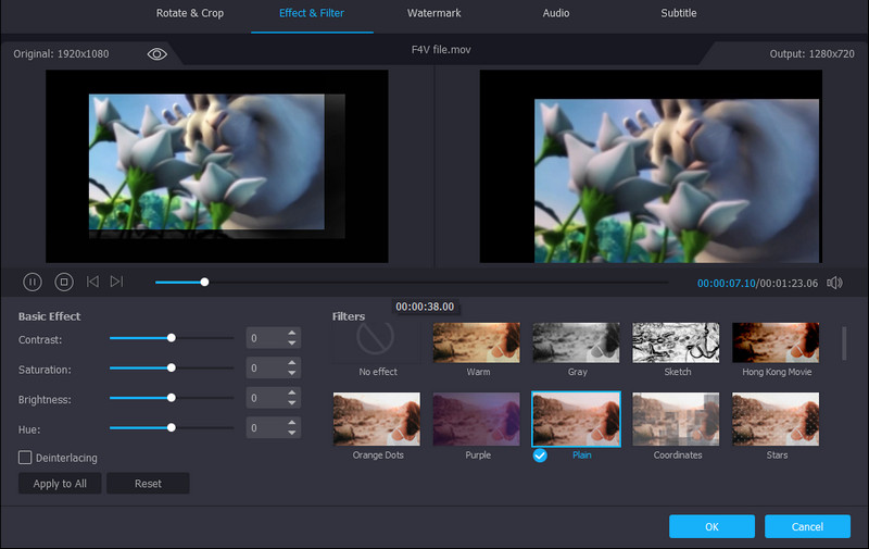 Vidmore Film bearbeiten