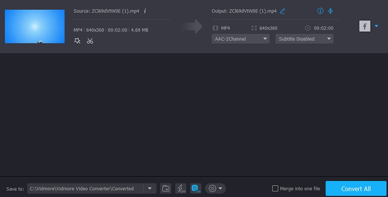 Facebook mit Vidmore konvertieren