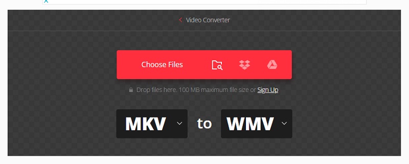 MKV in WMV mit Convertio konvertieren