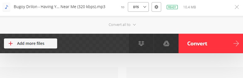 MP3 in DTS konvertieren Convertio