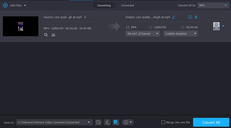 MP4 in DPG mit Vidmore konvertieren