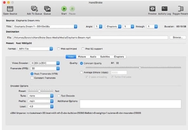 MP4 in SWF mit HandBrake konvertieren