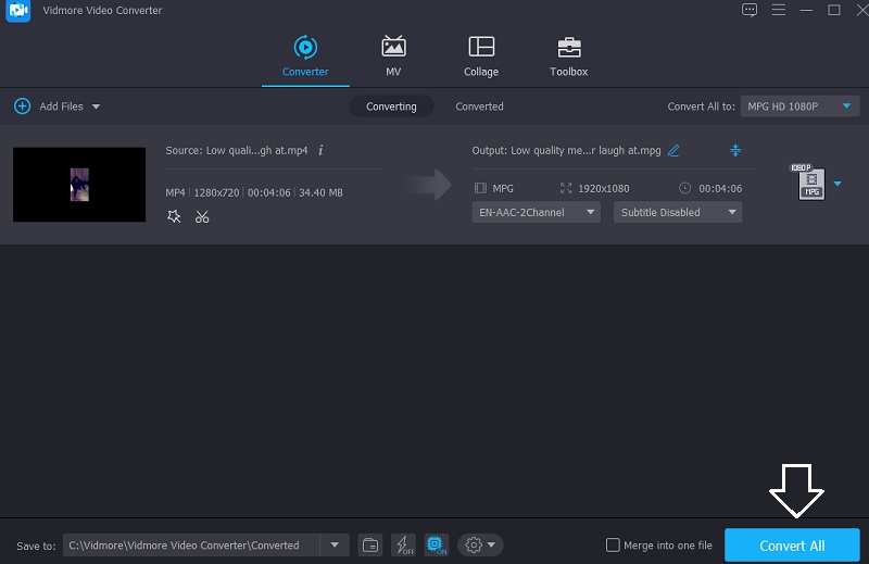 In MPG konvertieren Vidmore