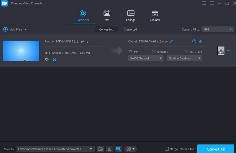 Video Clip mit Vidmore konvertieren