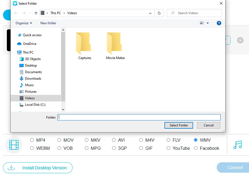 WMV Vidmore Online konvertieren