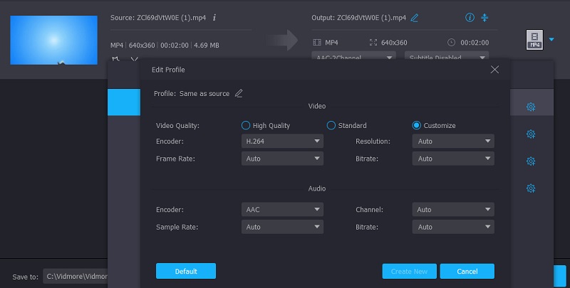 Facebook mit Vidmore bearbeiten