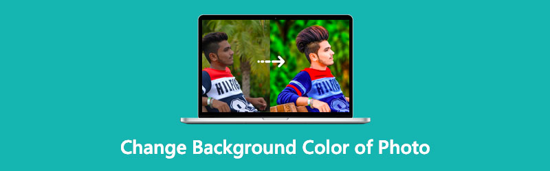 Hintergrundfarbe eines Fotos ändern