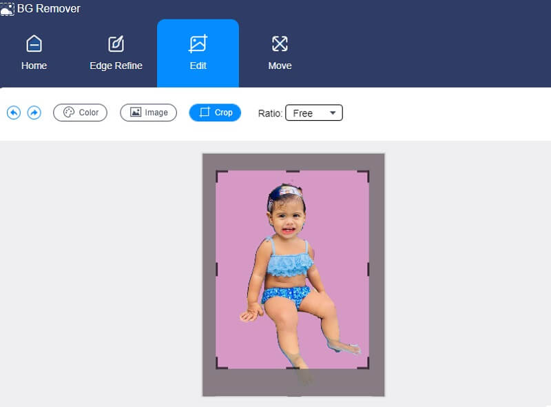 Hintergrund Remover zuschneiden