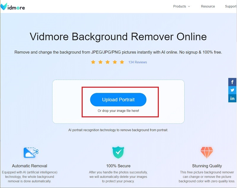 Foto in Vidmore importieren