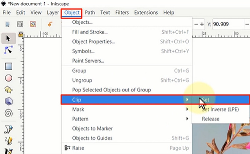 Inkscape Clip‑Maske