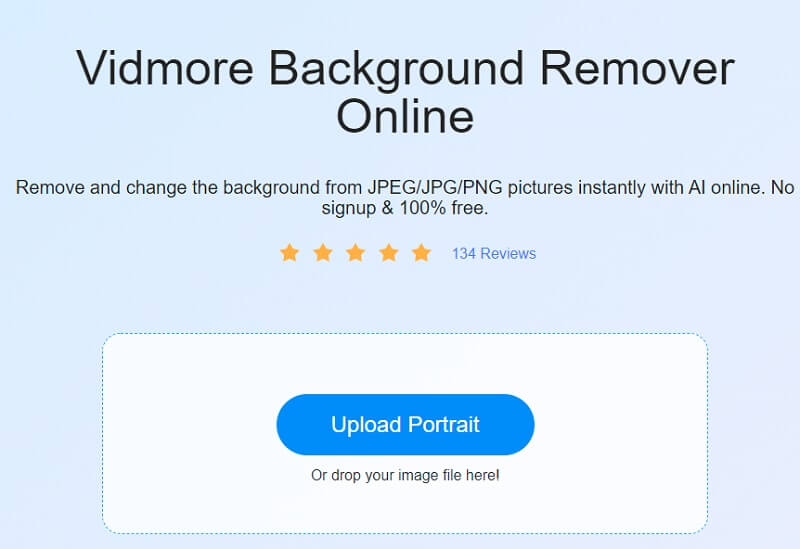 Start: Portrait hochladen