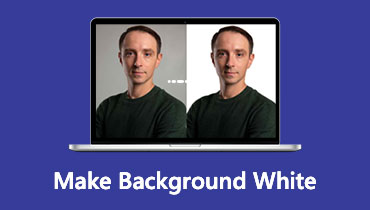 Hintergrund weiß machen