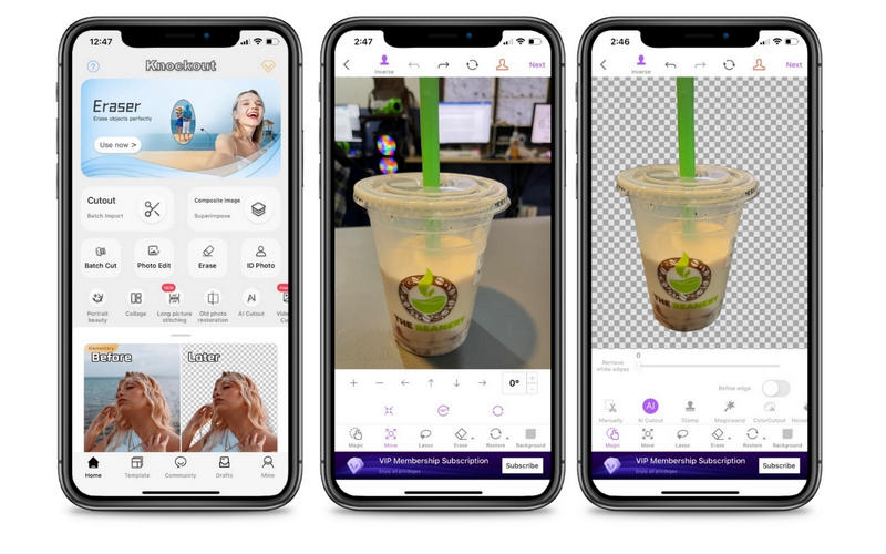 Proknockout Cut Fotoeditor-App