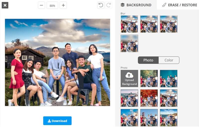 Hintergrund online entfernen Remove.BG