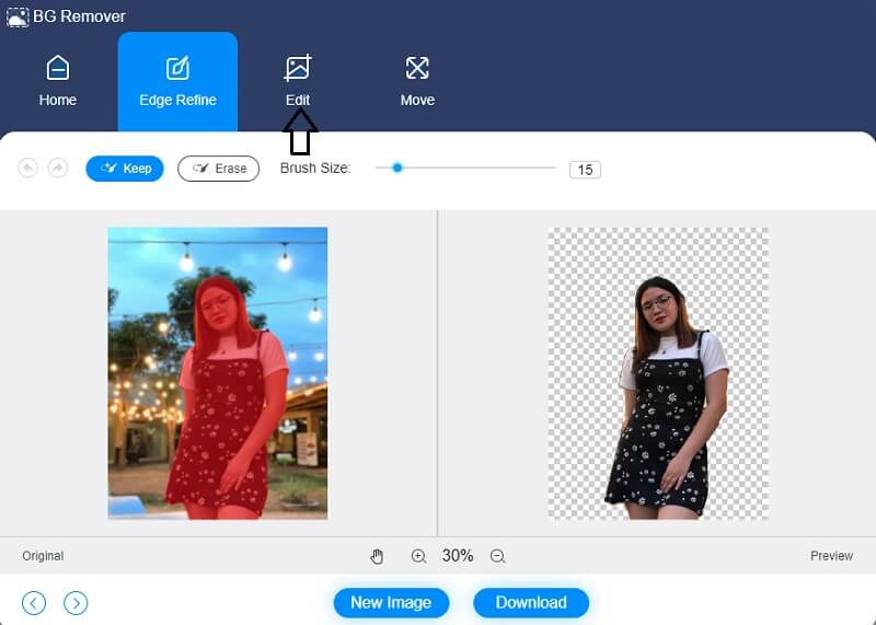 Die Bearbeitung mit Vidmore Background Remover