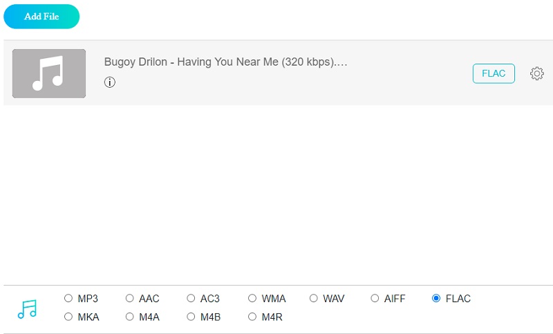 FLAC wählen Vidmore Online