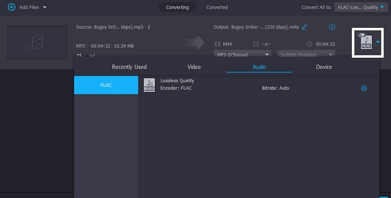 FLAC wählen Vidmore