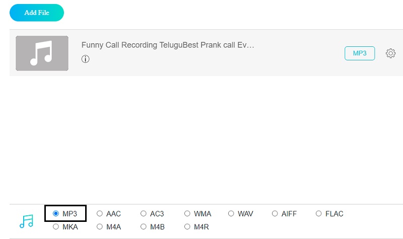 MP3 wählen Online Vidmore
