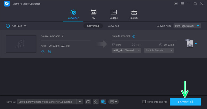 AMR in MP2 konvertieren