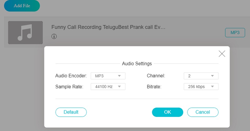MP3 bearbeiten Online Vidmore