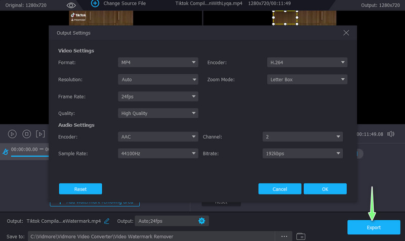 Bearbeitetes Video exportieren