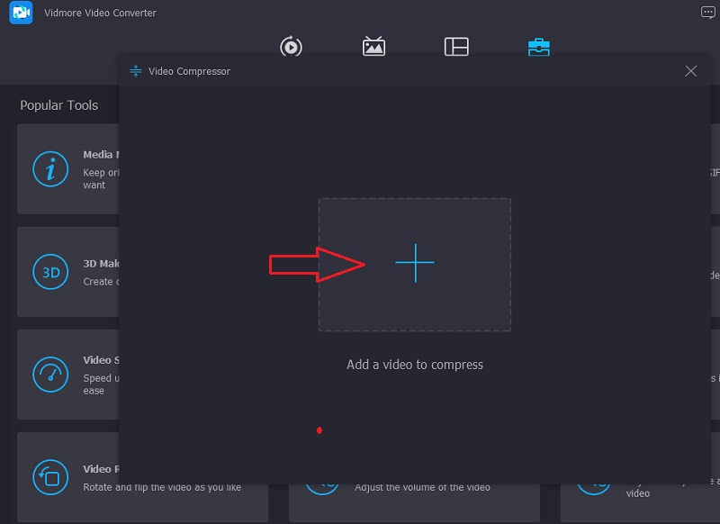 Zum Toolbox-Bereich von Vidmore gehen