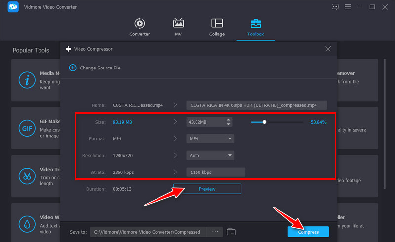 Video­komprimierung starten