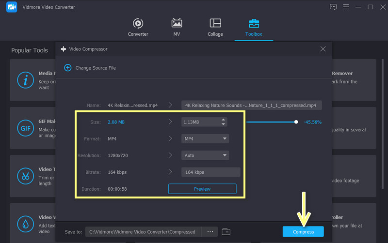 Videokomprimierung starten