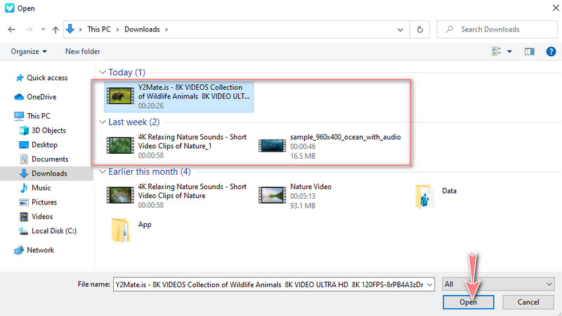 4K‑Video hochladen