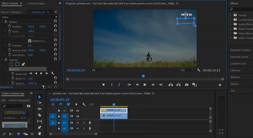 Adobe Premiere Wasserzeichen entfernen