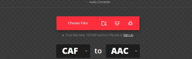 CAF in AAC Convertio