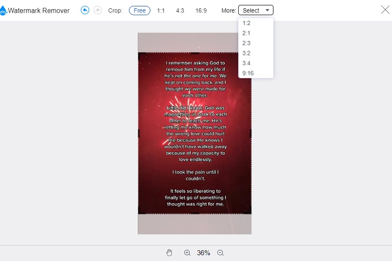 Bild‑Wasserzeichen zuschneiden