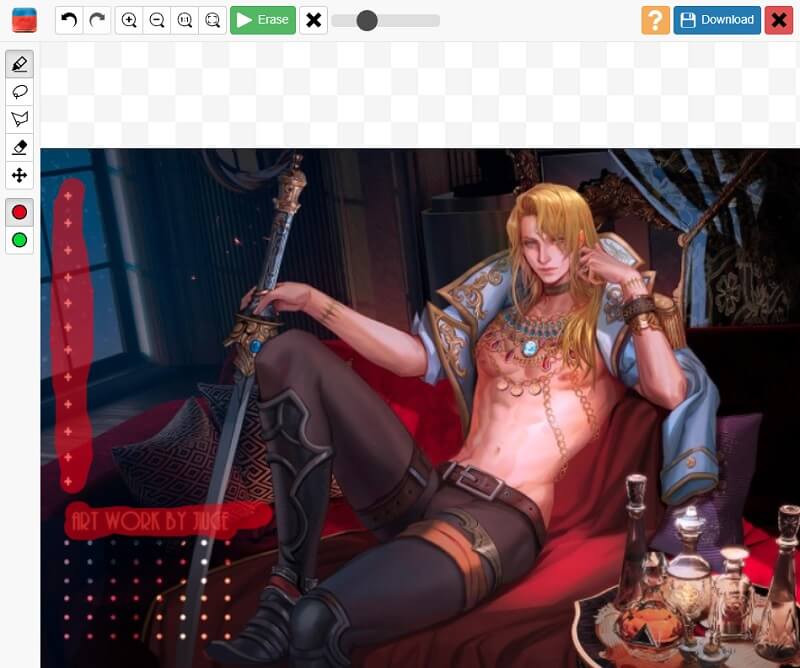 DeviantArt‑Wasserzeichen entfernen InPaint