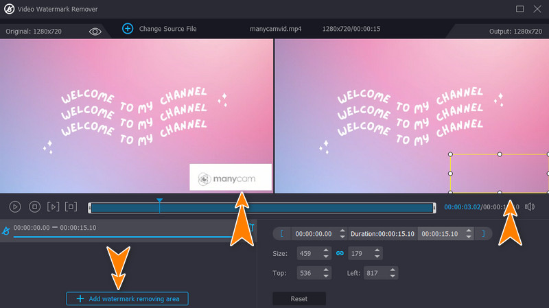 ManyCam‑Logo‑Wasserzeichen entfernen
