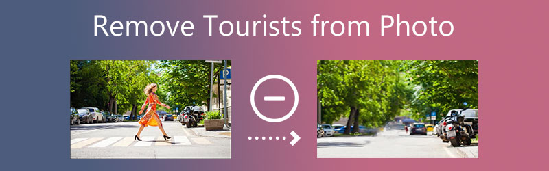 Touristen aus Foto entfernen