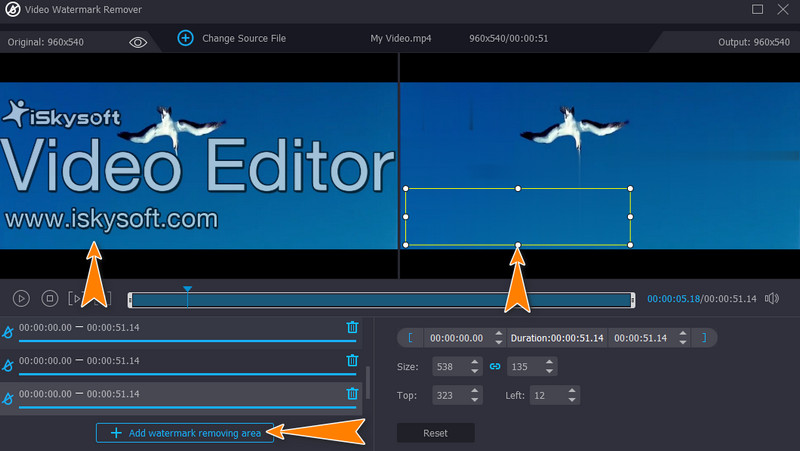 Video-Wasserzeichen entfernen