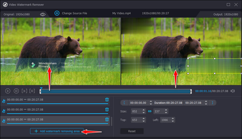 Video-Wasserzeichen entfernen