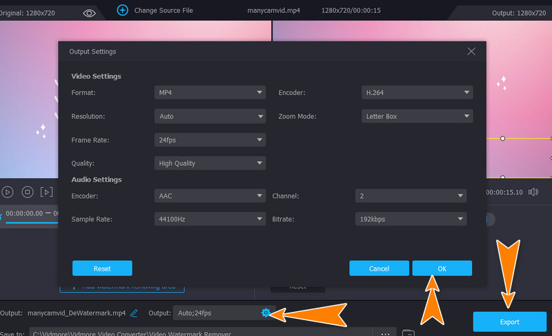 Videoausgabe speichern