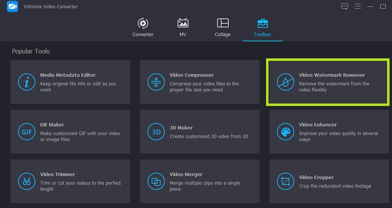 Klicke auf „Toolbox“