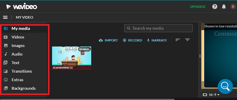 Video bearbeiten WeVideo